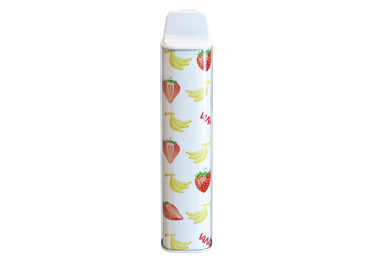 Strawberry Banana Slim Battery Vape Pen 1900 Puffs 950mah Healthy E Cig