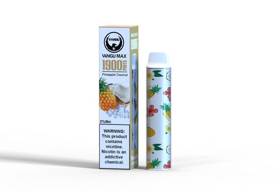 1900 Puffs Double Flavor Disposable Vape 950mah 50mg Nicotine Ceramic Coil Cartridge