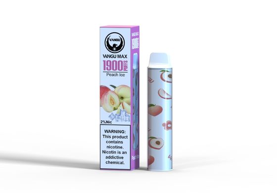 Peach Ice 950mAh Disposable Pod Devices 1900 Puffs Mesh Coil