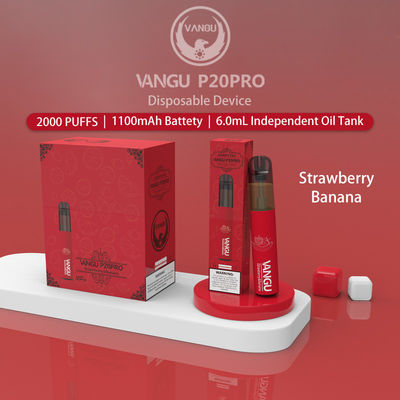 Pineapple Ice 2000 Puff Disposable Vape 1.0ohm 6.0ml flavored e cig