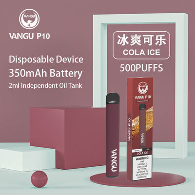 Cola Ice 350mah Vaporizer Pen Kit 500 Puffs 2ml Mini Disposable Pods