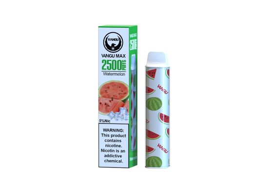 2500 Puffs Disposable E Cigarettes Mesh Coil 1100mAh Vape Pen