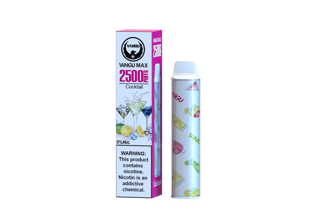 2500 Puffs Cocktail Prefilled Disposable Vape 1100mah 20mg Healthy E Cig